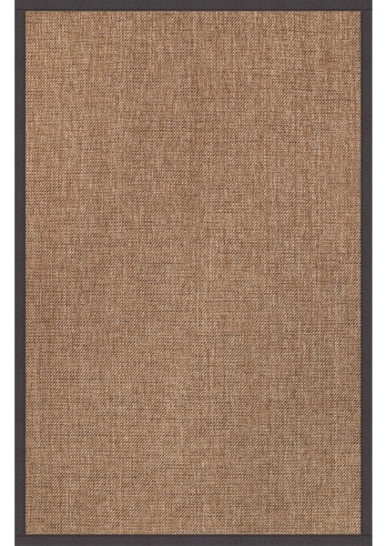 0604-ANTRASIT Kumaş Bordür Sisal Halı Kilim Hav Toz Vermez Kolay Temizlenen Hasır Kilim