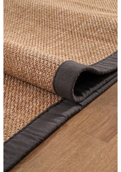 0604-ANTRASIT Kumaş Bordür Sisal Halı Kilim Hav Toz Vermez Kolay Temizlenen Hasır Kilim modelleri