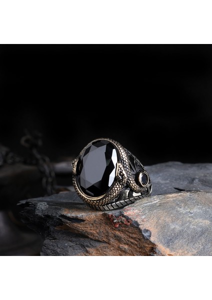 – Mühr-Ü Erk 925 | Gücün Sembolü Gümüş Erkek Yüzük