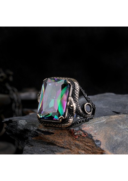 – Mühr-Ü Erk 925 | Gücün Sembolü Gümüş Erkek Yüzük