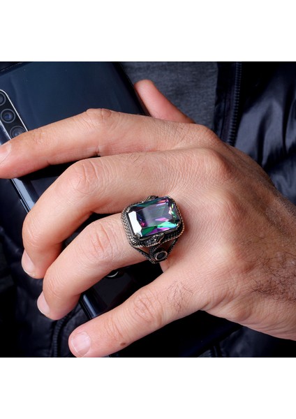 – Mühr-Ü Erk 925 | Gücün Sembolü Gümüş Erkek Yüzük fiyatları