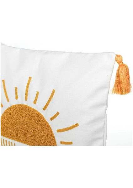 Comfort Punch Desenli Kırlent Kılıfı Kare Dekoratif Bohem Nakışlı Koltuk Yastık Kılıfı Panç 45X45 fırsatları