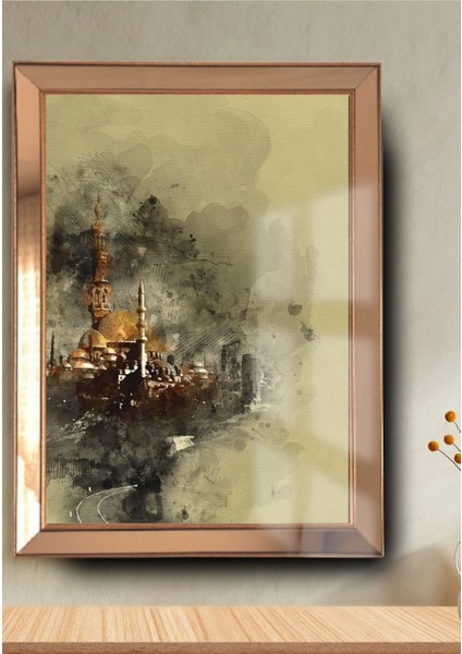 Istanbul Silüet Cam Ayna Çerçeveli Tablo fiyatları
