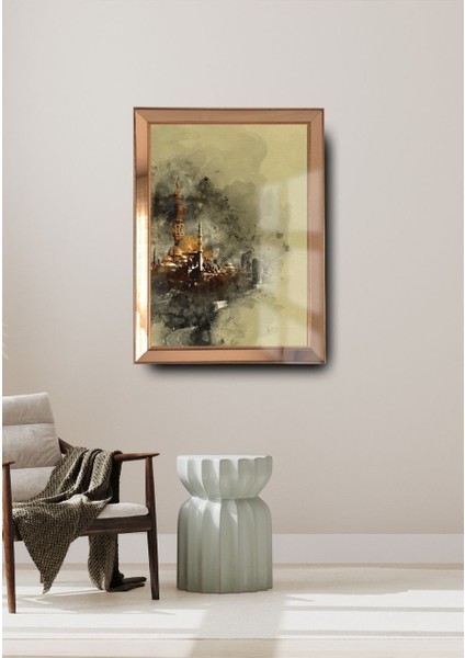 Istanbul Silüet Cam Ayna Çerçeveli Tablo indirimleri