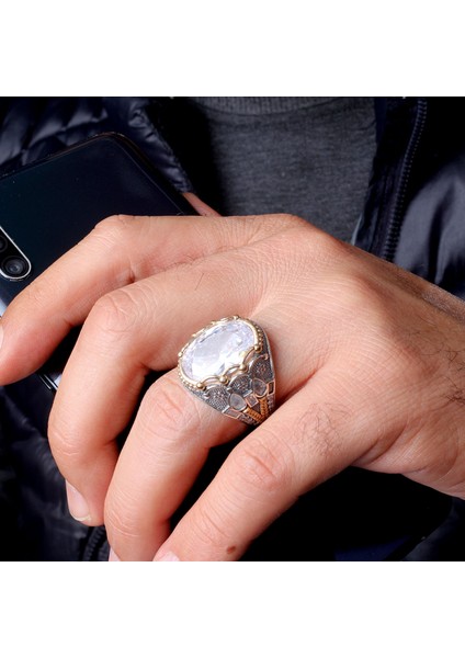El Işçiliği 925 Ayar Gümüş Erkek Yüzük – Gösterişli ve Şık Tasarım fiyatları