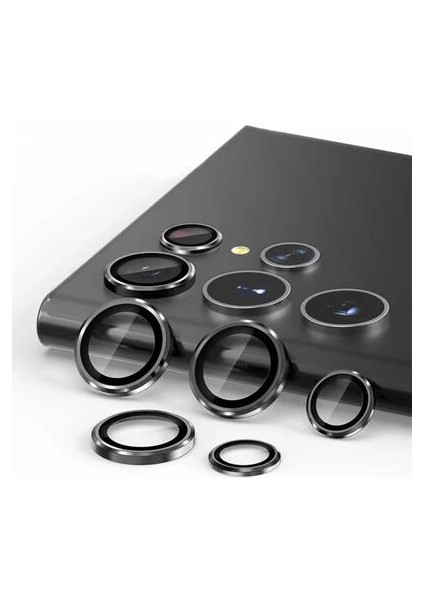 Samsung Galay S22 Ultra Uyumlu Kamera Lens Koruyucu-Koyu Yeşil