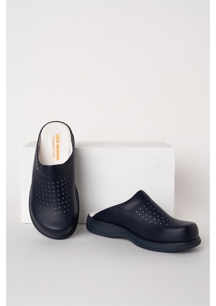 Lacivert Erkek Prestij Cool Sabo Terlik Ortopedik Doktor Hemşire Hastane Terliği fiyatları