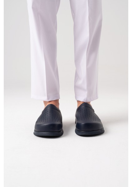 Lacivert Erkek Prestij Cool Sabo Terlik Ortopedik Doktor Hemşire Hastane Terliği fırsatları