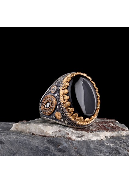 – Son Nefes 925 | Maskülen Formda El Işçiliği Yüzük