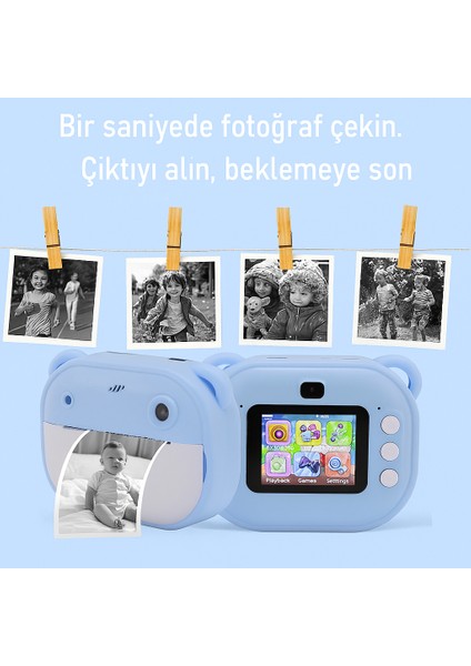 Anında Baskı Özellikli Çocuk Kamerası – Saniyeler Içinde Fotoğraf, Beklemeden Çıktı fiyatları