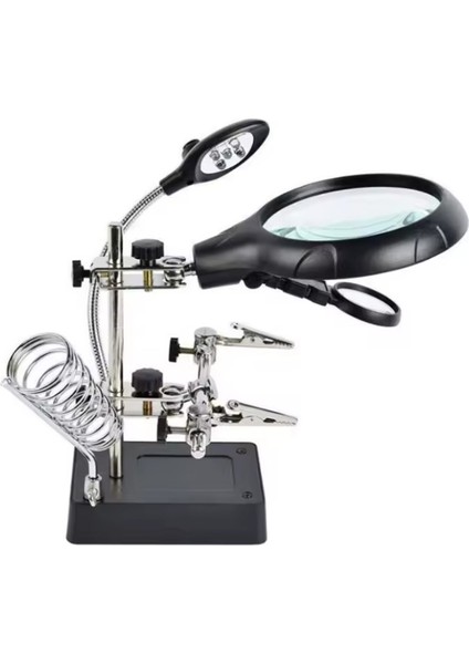 WH-800 Masa Üstü Ledli Büyüteç - Lehimleme ve Elektronik Çalışmalar Için Yardımcı fiyatları