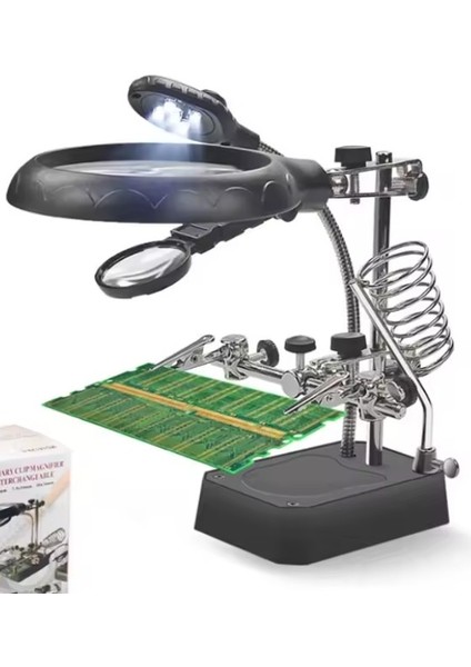 WH-800 Masa Üstü Ledli Büyüteç - Lehimleme ve Elektronik Çalışmalar Için Yardımcı modelleri
