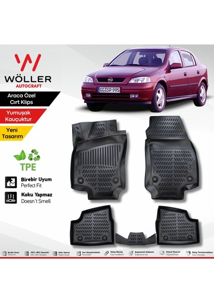 Opel Astra G Paspas 1998 2004 Arası 3D Havuzlu Wöller Paspas