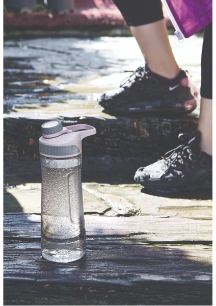 Şeffaf Spor Okul Ofis Su Matarası Suluk 730ML (5PP En Güvenilir Plastik Sınıfı)