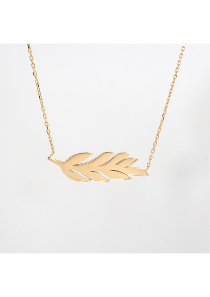 Zeytin Dalı Kolye 14 Ayar Altın 2.38 Gram modelleri