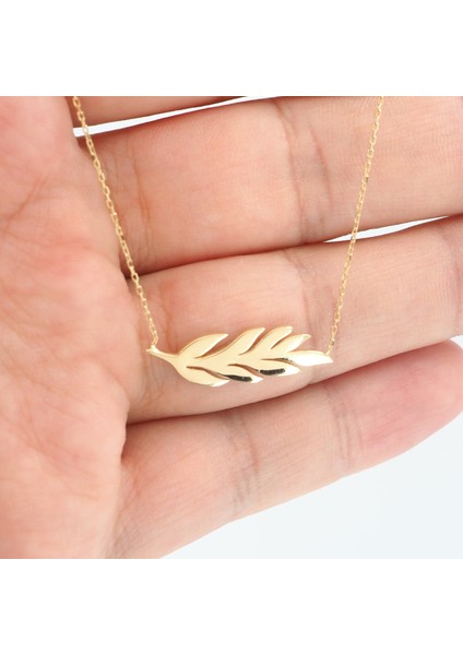 Zeytin Dalı Kolye 14 Ayar Altın 2.38 Gram fırsatları