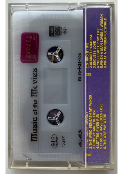 Muşic Of The Movies Kaset (Orijinal Dönem Baskı Kaset) fiyatları