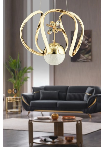 Istanbul Avize Bigiee Ledli Gold Lüx Beyaz Power LED Modern Avize indirimleri