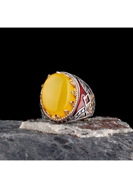 925 Ayar Erkek Mikro Taş Işlemeli Mineli Gümüş Yüzük fiyatları