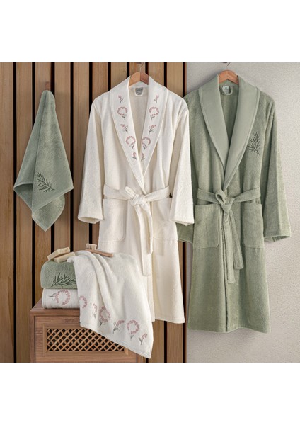 Claris - Aile Bambu Bornoz Serisi - 6 Parça