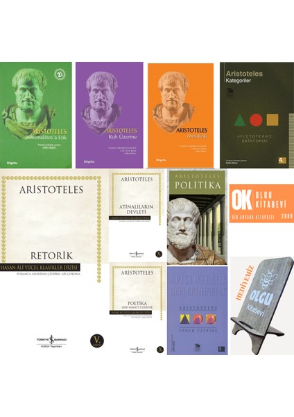 Politika - Nikomakhos'a Etik - Ruh Üzerine - Retorik - Poetika - Kategoriler / 9 Kitap - Aristoteles