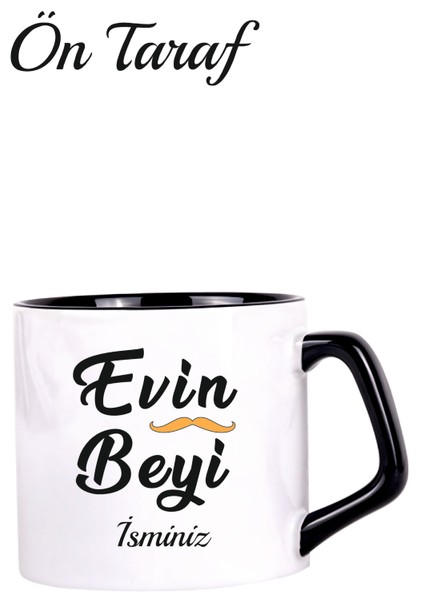 Kişiye Özel Evin Beyi Kupa Bardak-Afilli