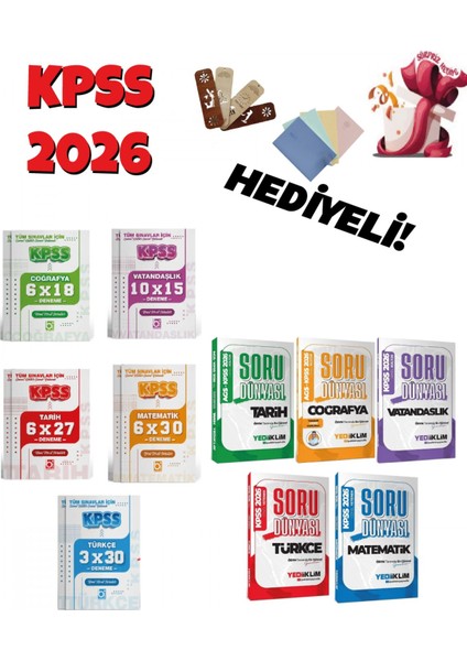 2026 Kpss - Ags Genel Kültür Genel Yetenek Tüm Dersler Soru Banka