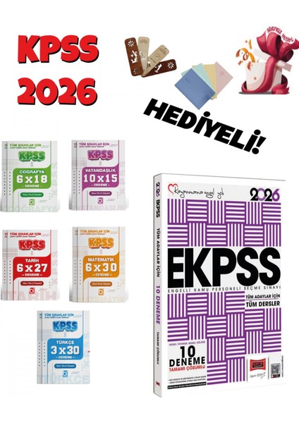 2026 Ekpss Çözümlü Deneme Seti 41 Deneme Seti 6 Kitap Bigelio ve