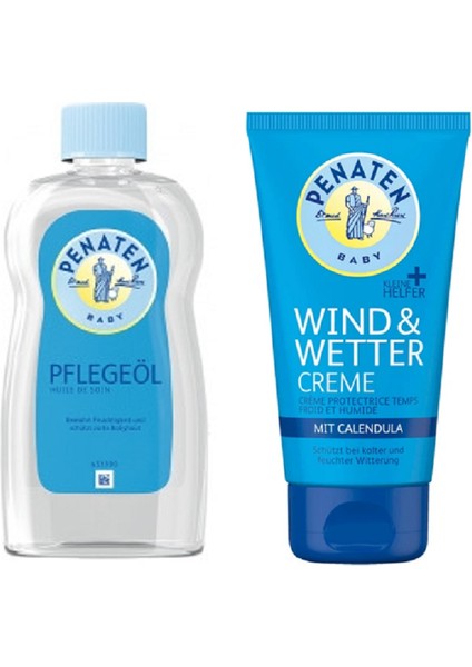 Baby Bebek Bakim Yağ 500ML + Penaten Baby Cilt&yüz Kiş Bakim Kremi 75ML