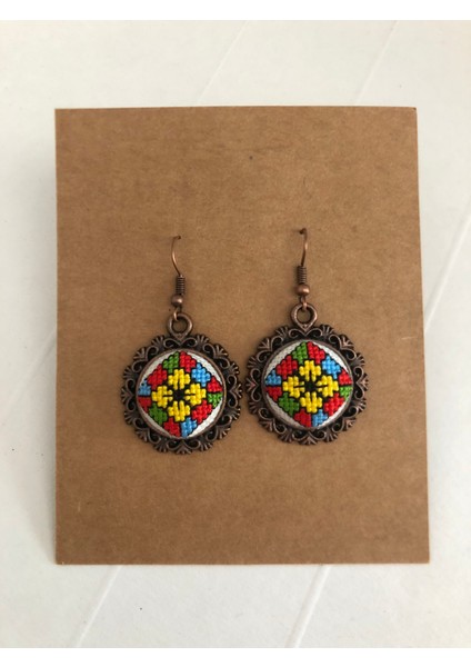 Kanaviçe Işlemeli Küpe fiyatları