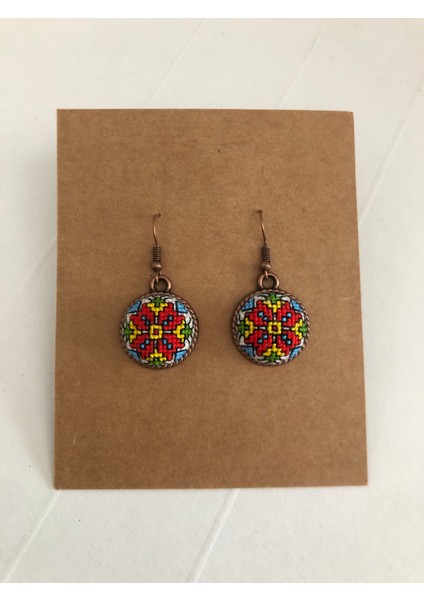 Kanaviçe Işlemeli Küpe fiyatları