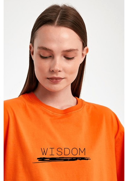 Wisdom Baskılı %100 Penye Süprem Basic Oversize T-Shirt fiyatları