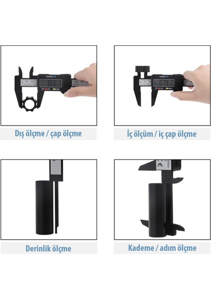Zhltools Dijital Mini Kumpas 150 mm indirimleri