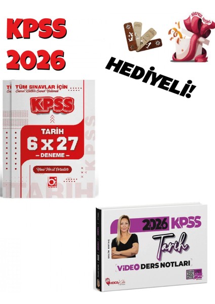 2026 Kpss Tarih Video Ders Notları ve Deneme Seti 2 Kitap Bigelio