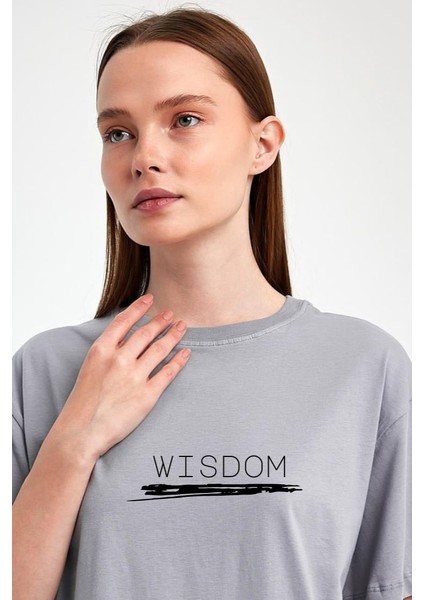 Wisdom Baskılı %100 Penye Süprem Basic Oversize T-Shirt fiyatları