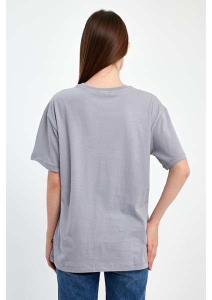 Wisdom Baskılı %100 Penye Süprem Basic Oversize T-Shirt modelleri