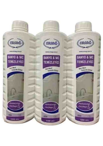 Banyo & Wc Temizleyeci 1000 ml 3 Adet