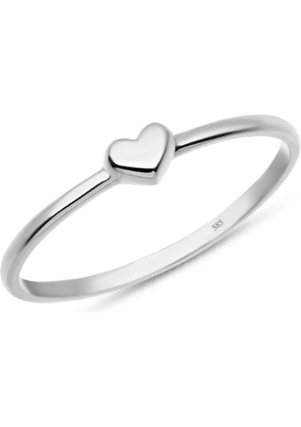 14K Altın Minimal Kalp Yüzük, Sevgililer Günü Hediyesi, Ince ve Küçük Yüzükler fiyatları