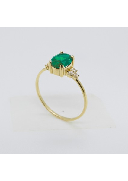 14 Ayar Oval Kesim Yakut Yüzük, Eşsiz Değerli Taşlı Nişan Yüzüğü indirimleri