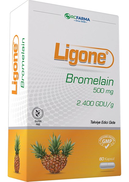 Ligone Bromelain 500 Mg 60 Kapsül