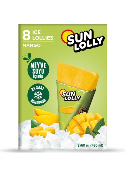Mango Aromalı Su Buzu 8X60 ml