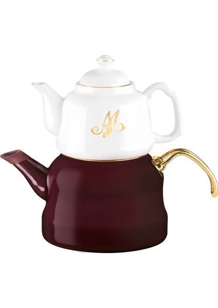 Giroud Mürdüm Renkli Porselen Çaydanlık Ergonomik Kulplu 1000 ml ve 2500 ml modelleri