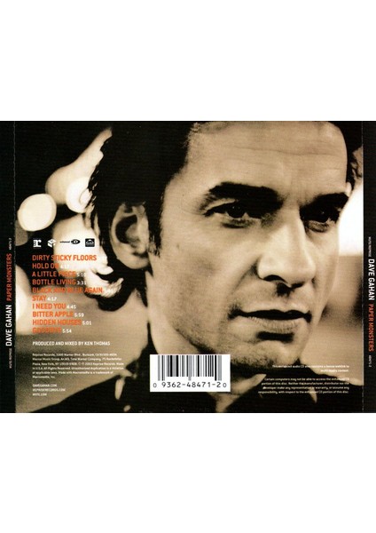 Dikkat CD Dave Gahan – Paper Monsters CD fiyatları