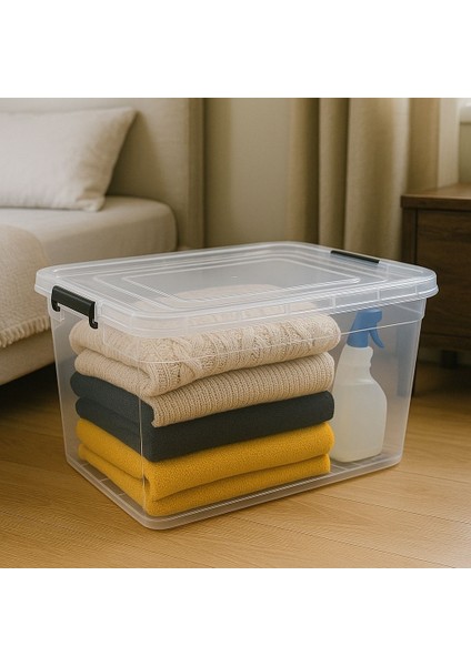 2 Adet 70 Lt Tekerlekli Saklama Kutusu Tekerlekli Saklama Kabı Büyük Boy Saklama Kutusu Kabı indirimleri