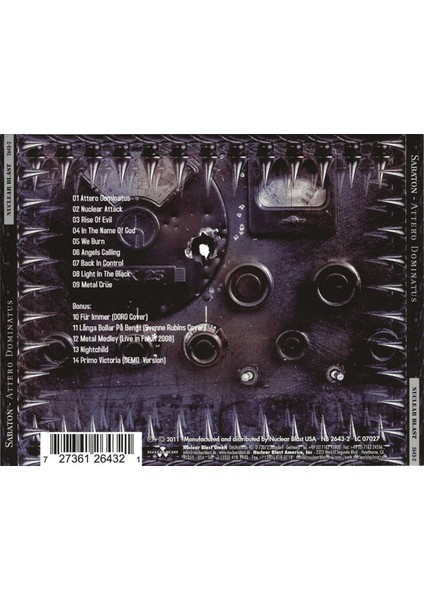 Dikkat CD Sabaton – Attero Dominatus CD fiyatları