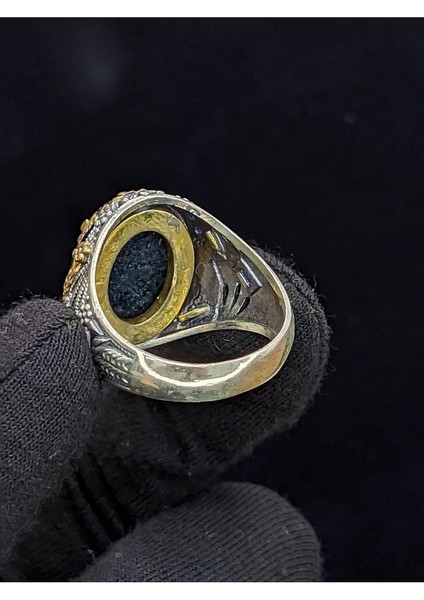 Markazit Taşlı Kral Tacı Figürlü 925 Ayar El Yapımı Gümüş Yüzük indirimleri