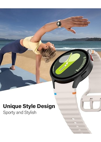 Apple Watch 44/45/46/49mm Kordon Dekoratif Örgü Çizgili Spor Silikon Kayış 2/3/4/5/6/se/7/8/9/10/11/ultra indirimleri