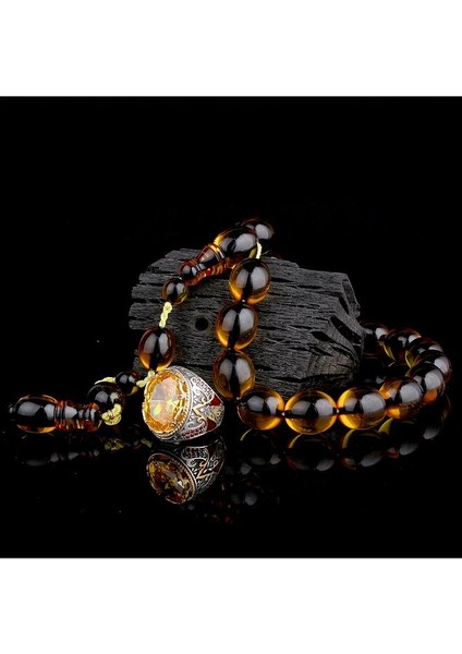 925 Ayar Gümüş Erkek Yüzük Akik Taşlı & Doğal Akik Taşlı Tesbih