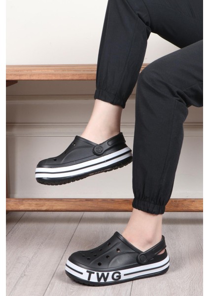 Siyah Eva Hafif Unisex Sabo Terlik TWG-216 G modelleri