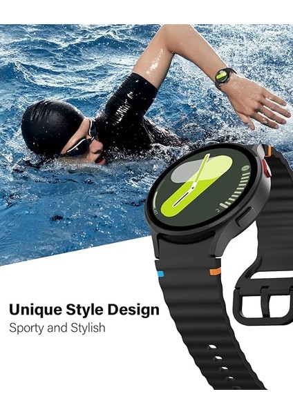 Apple Watch 44/45/46/49mm Kordon Dekoratif Örgü Çizgili Spor Silikon Kayış 2/3/4/5/6/se/7/8/9/10/11/ultra indirimleri